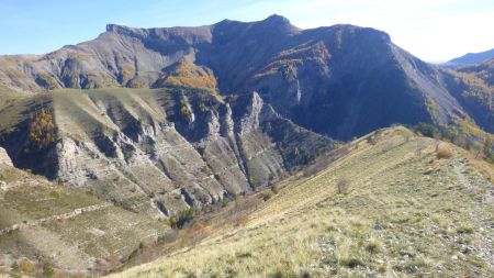 Vue sur l’ensemble «Aiguille-Gleize-Chaudun»