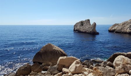 Le Dromadaire vu de la plage du Devenson