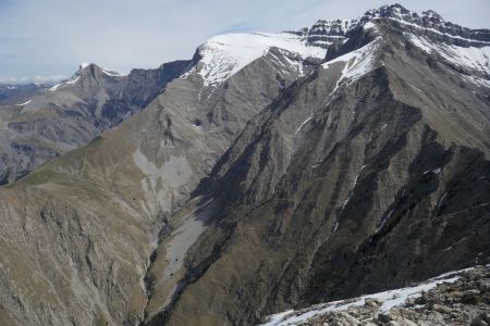 Regard à gauche sur le Pic des Têtes, Puy de la Sèche, et la Tête de Chabrière