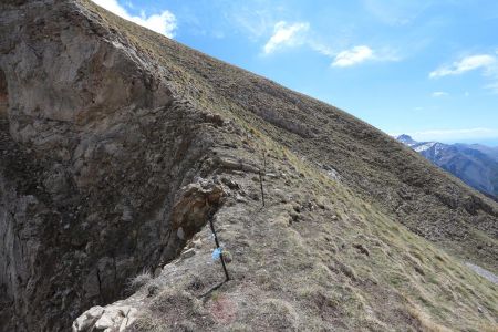 Raide remontée à l’Aiguille de Roche Noire.