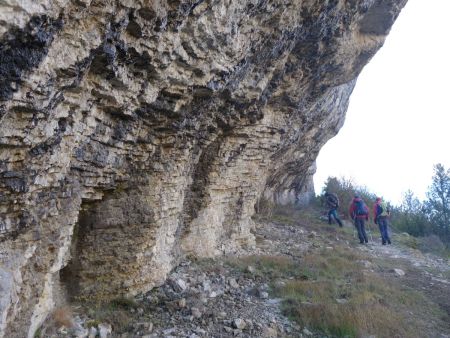 Sous les falaises ouest de Aigues Champs