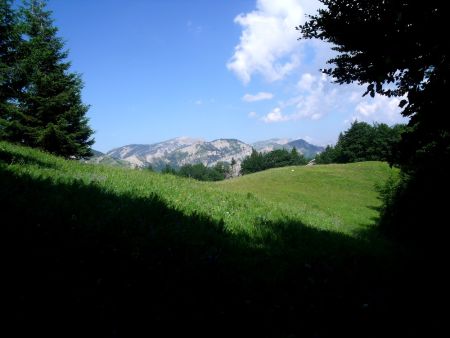 Pré Rond, direction le Col de Trapeynier.