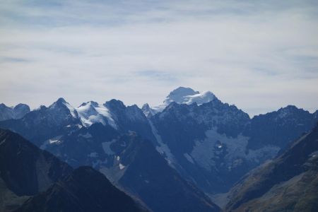 Pic de Neige Cordier et d’Emile Pic, Roche Faurio et Barre des Ecrins puis Roche d’Alvau