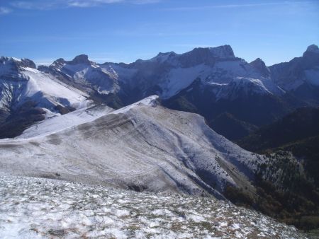 Du sommet, du Rocher Rond au Roc de Garnesier