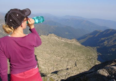 La vue du sommet du Mont Valier