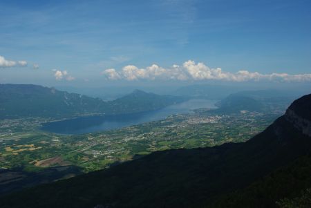 Vue superbe sur le lac du Bourget.