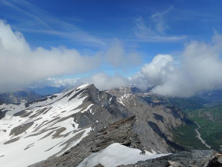 Sommet Tête de la Cula : vue sur la Pointe des Avers