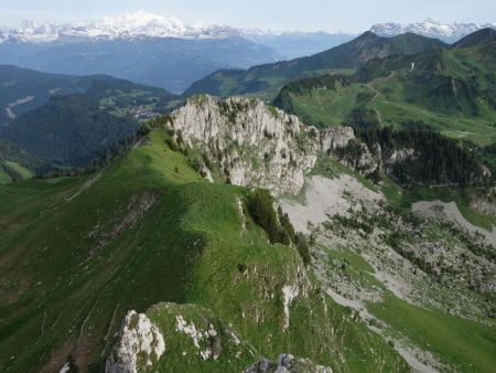 Variante de descente par la crête sud...