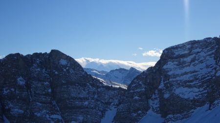 Le mont Blanc dans la fenêtre d’Ardens