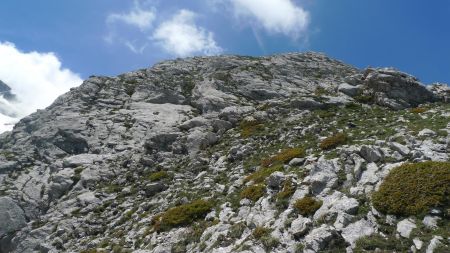 Les ressauts dans la descente de la Roche Courbe