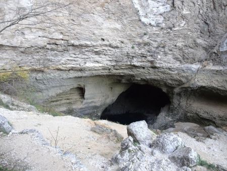 Exsurgence de Fontaine de Vaucluse en basses eaux