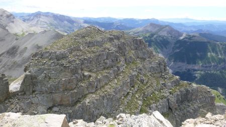 Ca plonge sur le sommet secondaire de Roche Grande