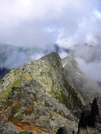 Cr&ecirc;te de Roche Frette, vue vers le nord