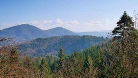 Vue du belvédère de Pulverstein.