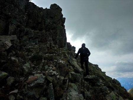 Vire médiane vers le sud