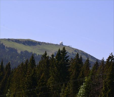 La Dôle vue du Col de la Givrine.