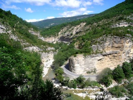 Vue du sentier des gorges