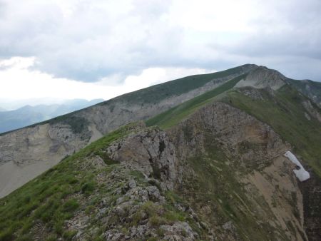 Sur la crête.