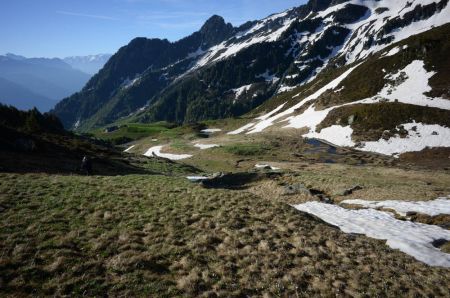 Vue arrière sur les Bergeries d’Arpingon