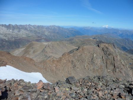 L’arête et le Mont Blanc