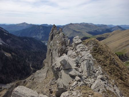 La lame vue d’en haut.