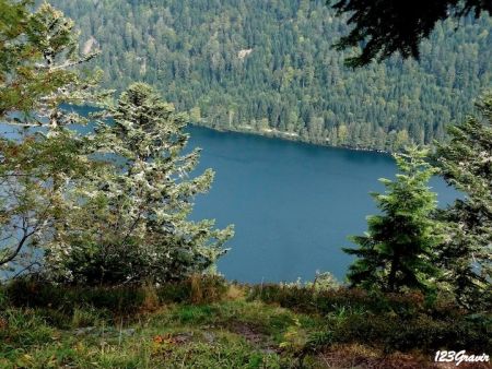 Lac de Longemer, du sommet de la Roche des Vieux Chevaux