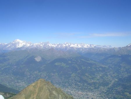 Aoste et le massif du Mont Blanc