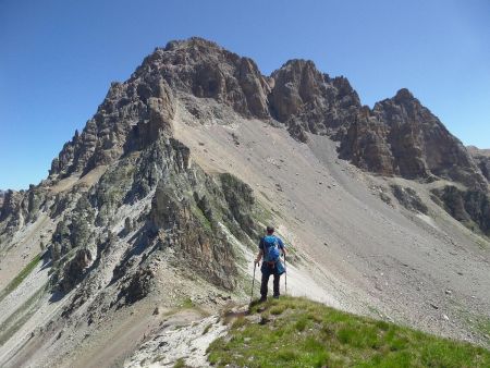 Du sommet de la Pointe de la Tête Noire : le Grand Galibier, ca passe !