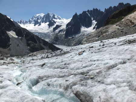 Sur le glacier de Talèfre.