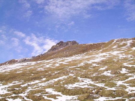 Aiguille du Clapet depuis le chalet de Prariond