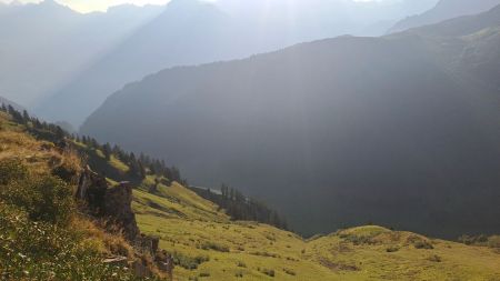 Début de la descente côté combe de Gers 