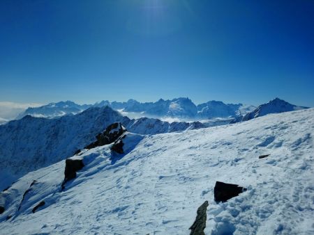 Les Ecrins depuis le sommet !