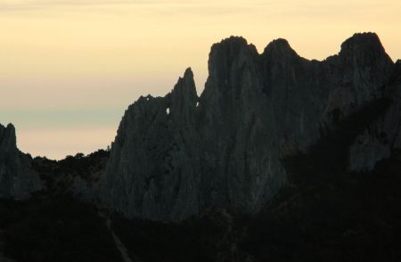 Retour vers les Dentelles Sarrazines.