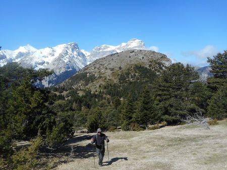 Dans le rétro le Grand Brechon.