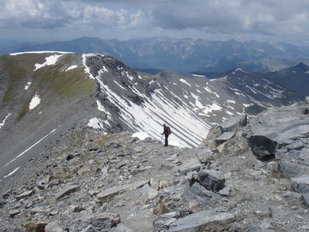 Descente de l’arête sud-ouest du Mounier