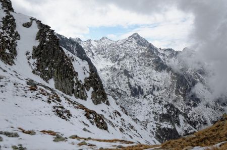 Col de la Croix, vue sur le Rocher Badon et le Rocher Blanc