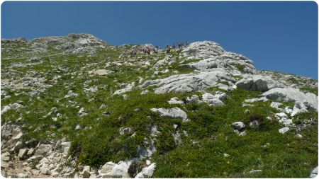 Pendant la descente regard arrière.