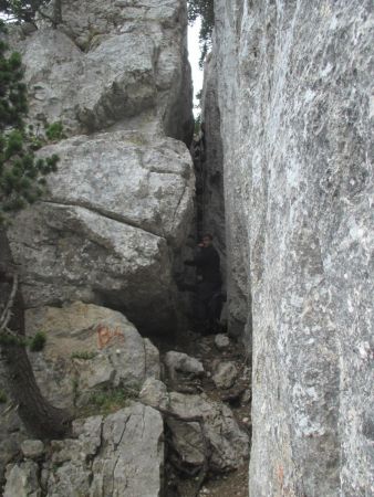 Passage par la Cheminée de Paradis