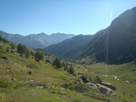 en balcon dans le vallon de Forneris