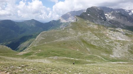 Retour au Col de Rabou, avec la Crête de la Plane