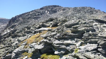 Descente de l’éboulis