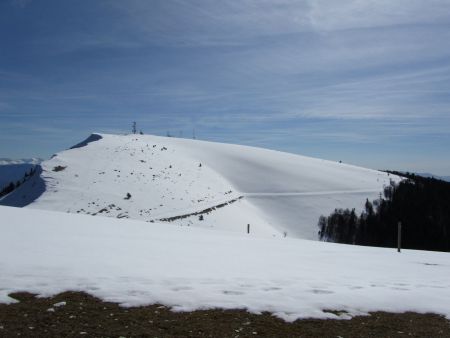 Le sommet de la crête.