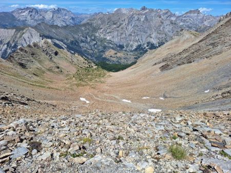 Le vallon de Siguret à descendre