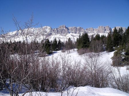 Barrière est du Vercors de la crête