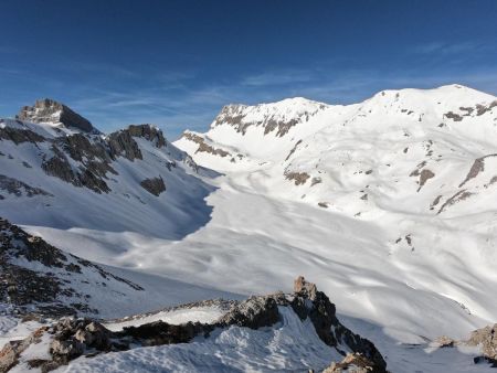 Vue sur le Vallon des Aiguilles.