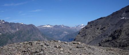  Pointe du Montet, Grande Aiguille Rousse et Grand Paradis.