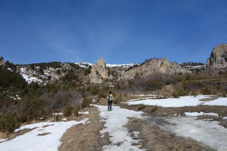 Dans la montée vers l’Alp du Pied 