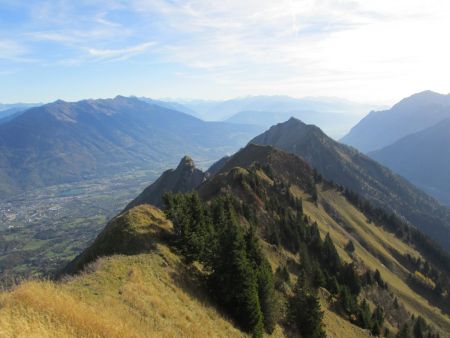 Vue arrière : vers la Belle Etoile.