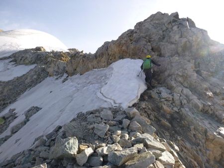 Monter sur l’arête