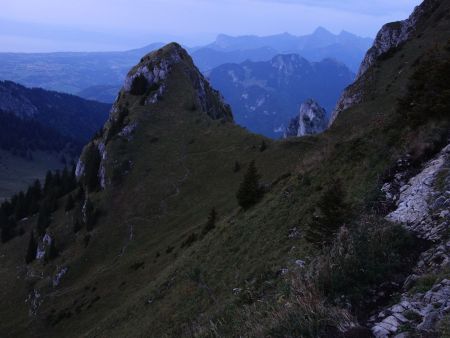 Le chemin de descente.